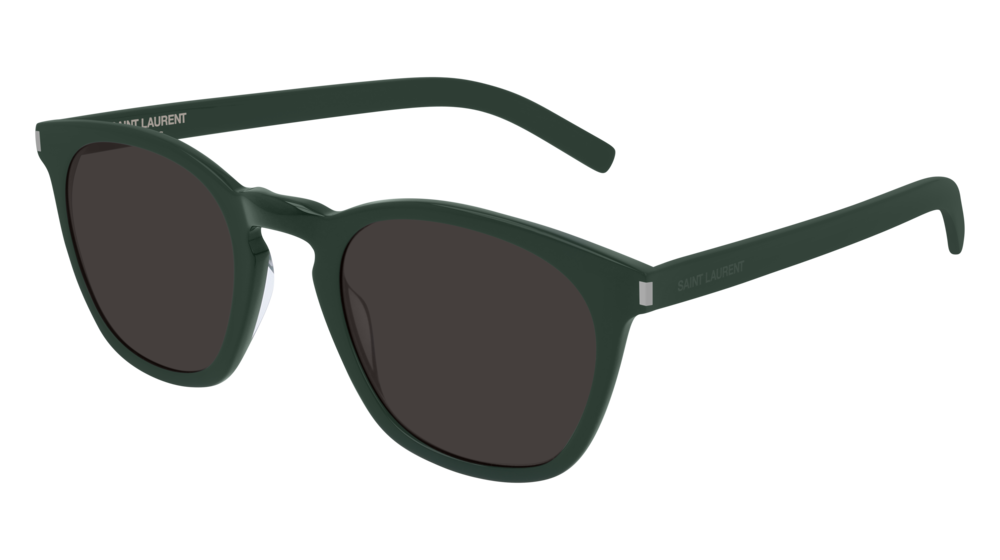 Saint Laurent Sunglass Unisex Green Green Black