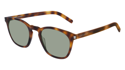 Saint Laurent Sunglass Unisex Havana Havana Green