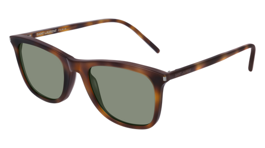 Saint Laurent Sunglass Unisex Havana Havana Green