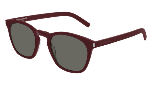 Saint Laurent Sunglass Unisex Red Burgundy Grey