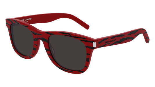 Saint Laurent Sunglass Unisex Red Red Black