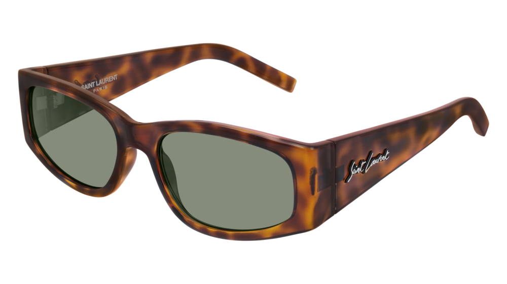 Saint Laurent Sunglass Unisex Havana Havana Green