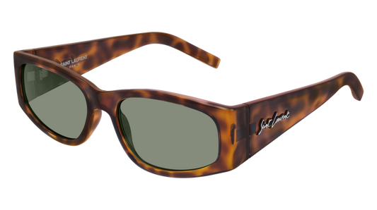 Saint Laurent Sunglass Unisex Havana Havana Green