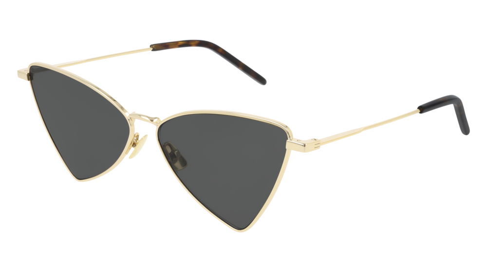 Saint Laurent Sunglass Unisex Gold Gold Grey