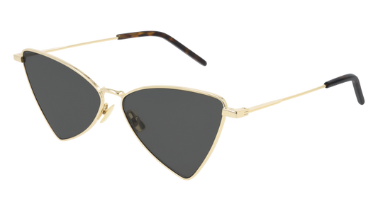 Saint Laurent Sunglass Unisex Gold Gold Grey