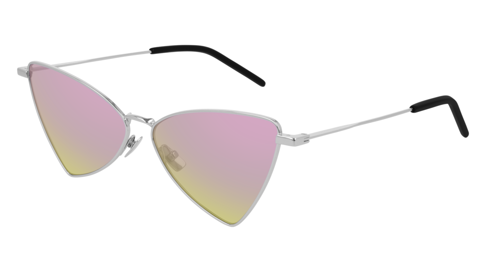 Saint Laurent Sunglass Unisex Silver Silver Pink