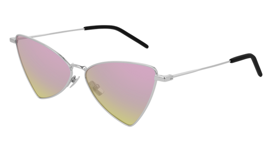 Saint Laurent Sunglass Unisex Silver Silver Pink