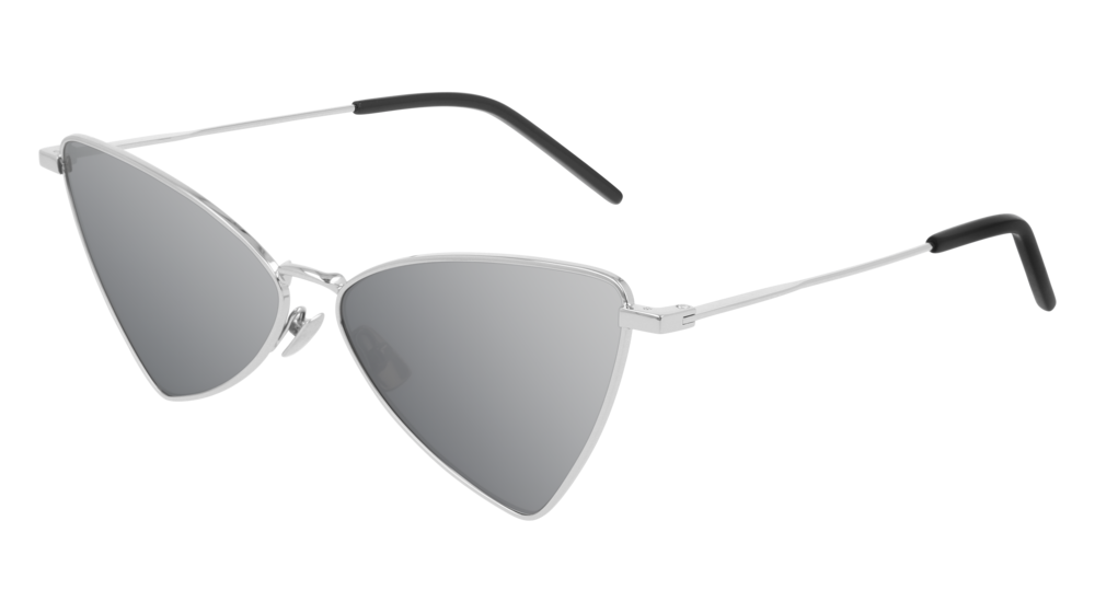 Saint Laurent Sunglass Unisex Silver Silver Silver