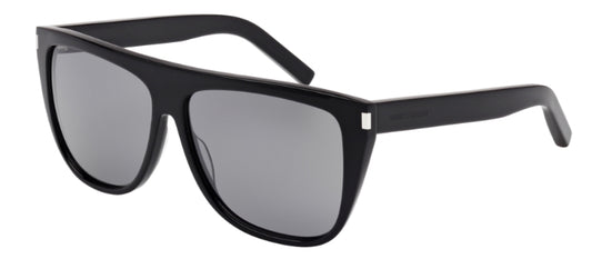 Saint Laurent Sunglass Unisex Black Black Grey