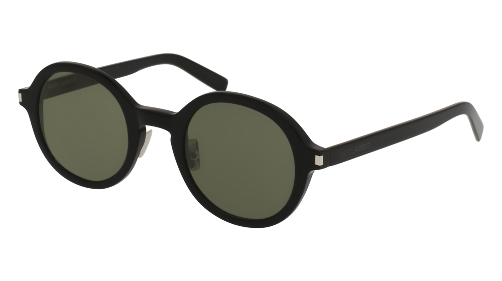 Saint Laurent Sunglass Unisex Black Black Grey