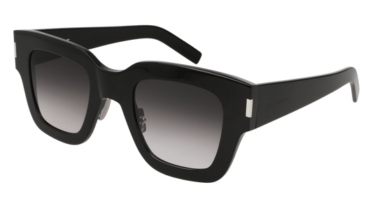 Saint Laurent Sunglass Unisex Black Black Grey