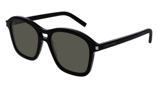 Saint Laurent Sunglass Unisex Black Black Grey