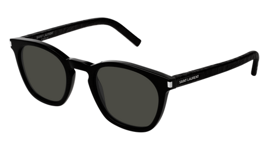 Saint Laurent Sunglass Unisex Black Black Grey