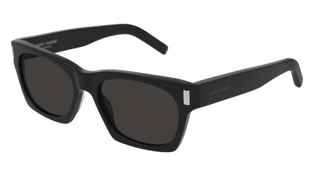 Saint Laurent Sunglass Unisex Black Black Grey