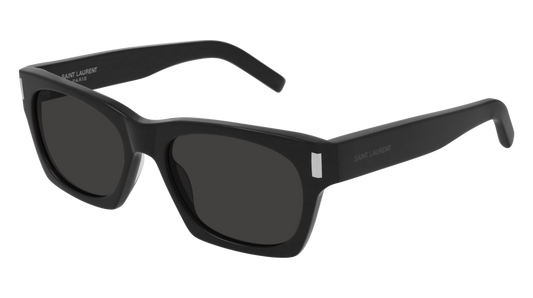 Saint Laurent Sunglass Unisex Black Black Grey