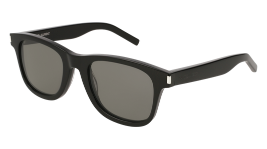 Saint Laurent Sunglass Unisex Black Black Grey