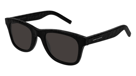 Saint Laurent Sunglass Unisex Black Black Grey