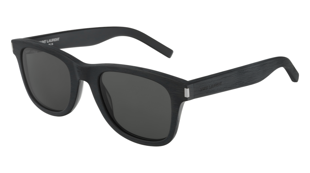 Saint Laurent Sunglass Unisex Black Black Grey