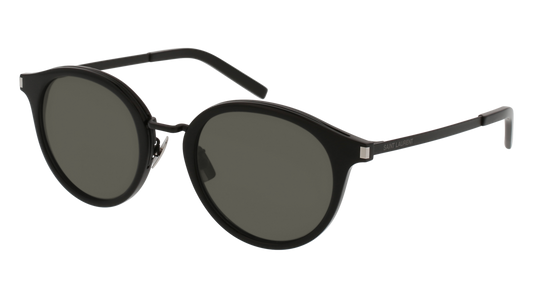 Saint Laurent Sunglass Unisex Black Black Grey