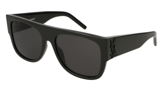 Saint Laurent Sunglass Unisex Black Black Grey