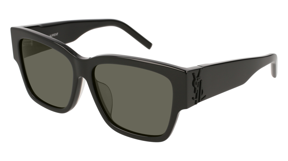 Saint Laurent Sunglass Unisex Black Black Grey