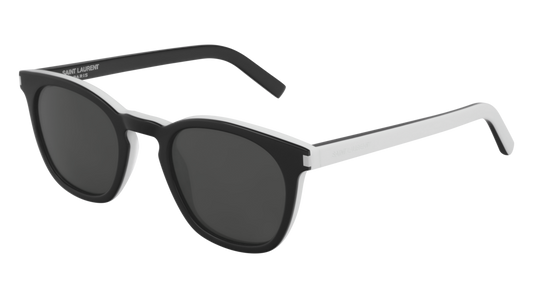 Saint Laurent Sunglass Unisex Black White Grey