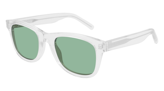 Saint Laurent Sunglass Unisex Crystal Crystal Green