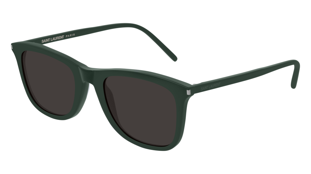 Saint Laurent Sunglass Unisex Green Green Black