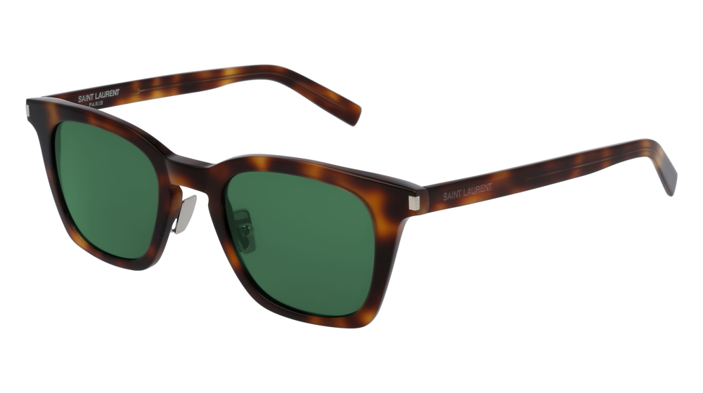 Saint Laurent Sunglass Unisex Havana Havana Green