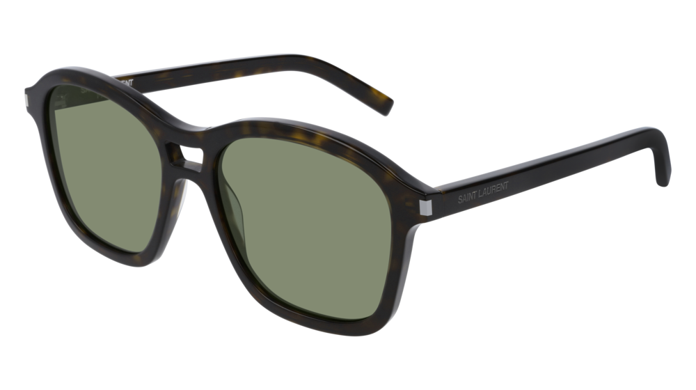 Saint Laurent Sunglass Unisex Havana Havana Green