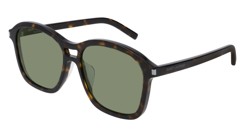 Saint Laurent Sunglass Unisex Havana Havana Green