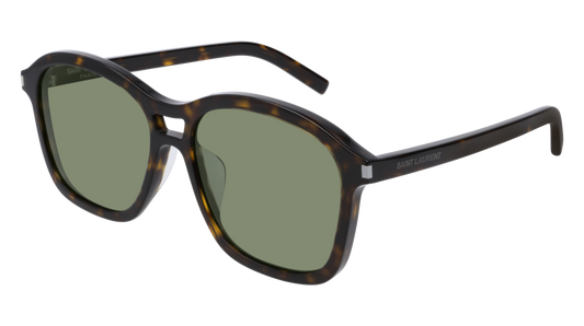 Saint Laurent Sunglass Unisex Havana Havana Green