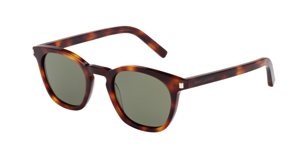 Saint Laurent Sunglass Unisex Havana Havana Green