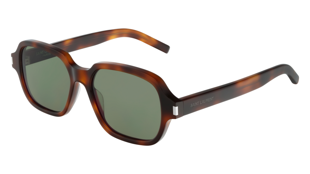 Saint Laurent Sunglass Unisex Havana Havana Green