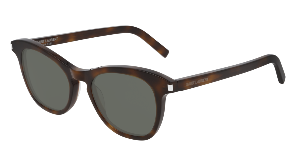 Saint Laurent Sunglass Unisex Havana Havana Green