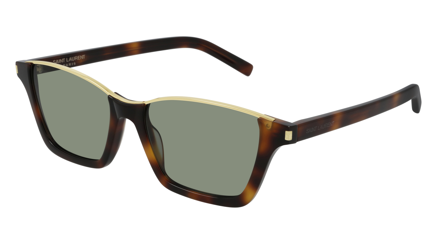 Saint Laurent Sunglass Unisex Havana Havana Green