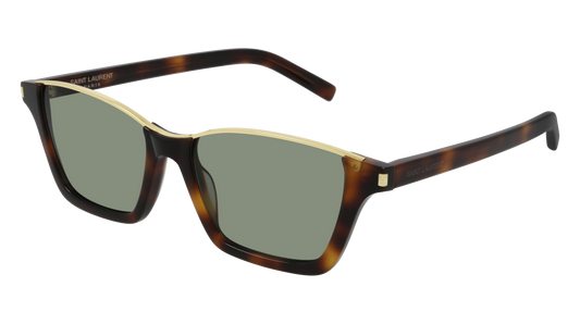 Saint Laurent Sunglass Unisex Havana Havana Green