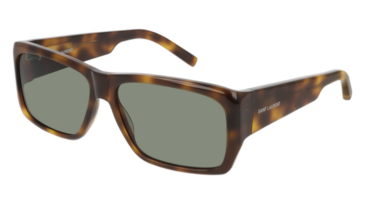 Saint Laurent Sunglass Unisex Havana Havana Green