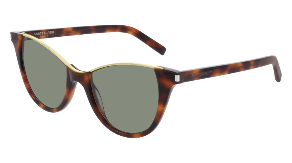 Saint Laurent Sunglass Unisex Havana Havana Green