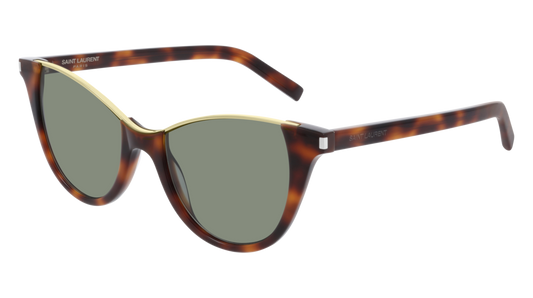 Saint Laurent Sunglass Unisex Havana Havana Green