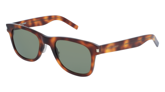 Saint Laurent Sunglass Unisex Havana Havana Green