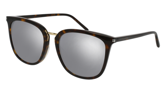 Saint Laurent Sunglass Unisex Havana Havana Silver