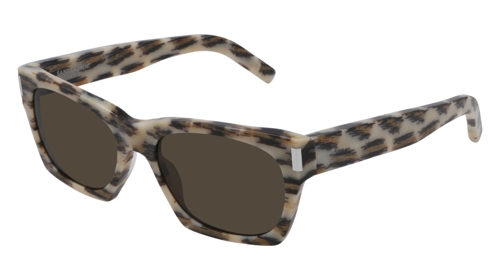 Saint Laurent Sunglass Unisex Ivory Ivory Brown