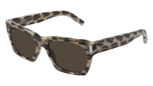 Saint Laurent Sunglass Unisex Ivory Ivory Brown