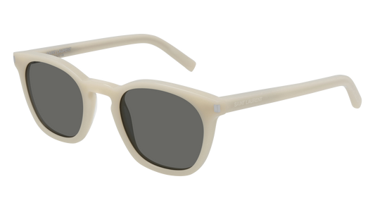 Saint Laurent Sunglass Unisex Ivory Ivory Grey