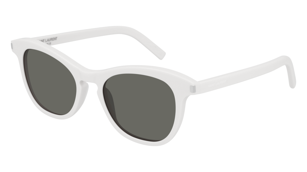 Saint Laurent Sunglass Unisex Ivory Ivory Grey