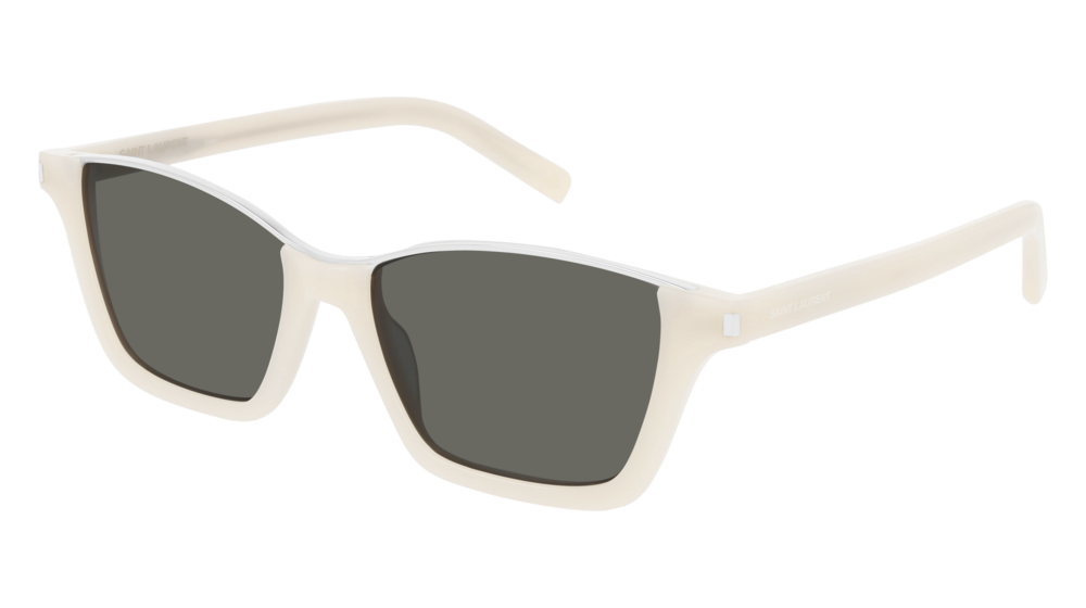 Saint Laurent Sunglass Unisex Ivory Ivory Grey