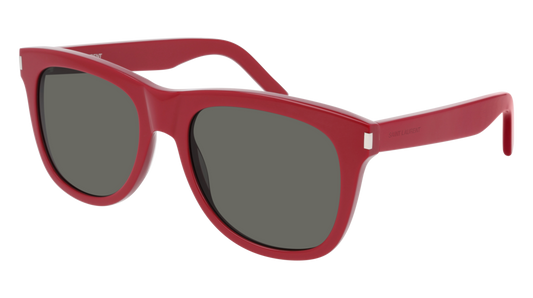 Saint Laurent Sunglass Unisex Red Red Grey