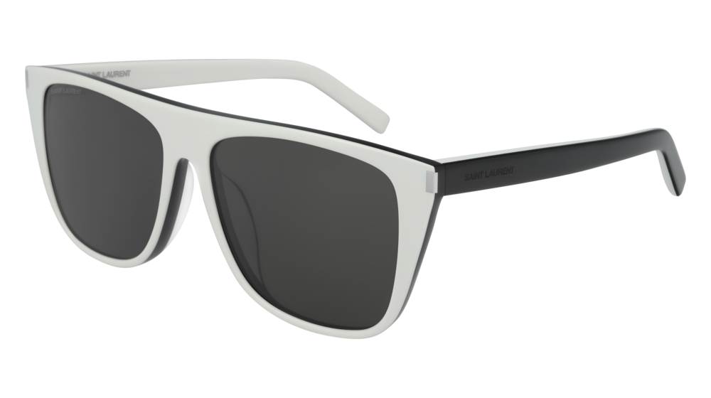 Saint Laurent Sunglass Unisex White Black Grey