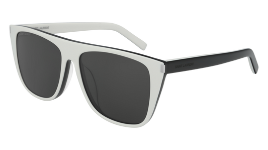 Saint Laurent Sunglass Unisex White Black Grey